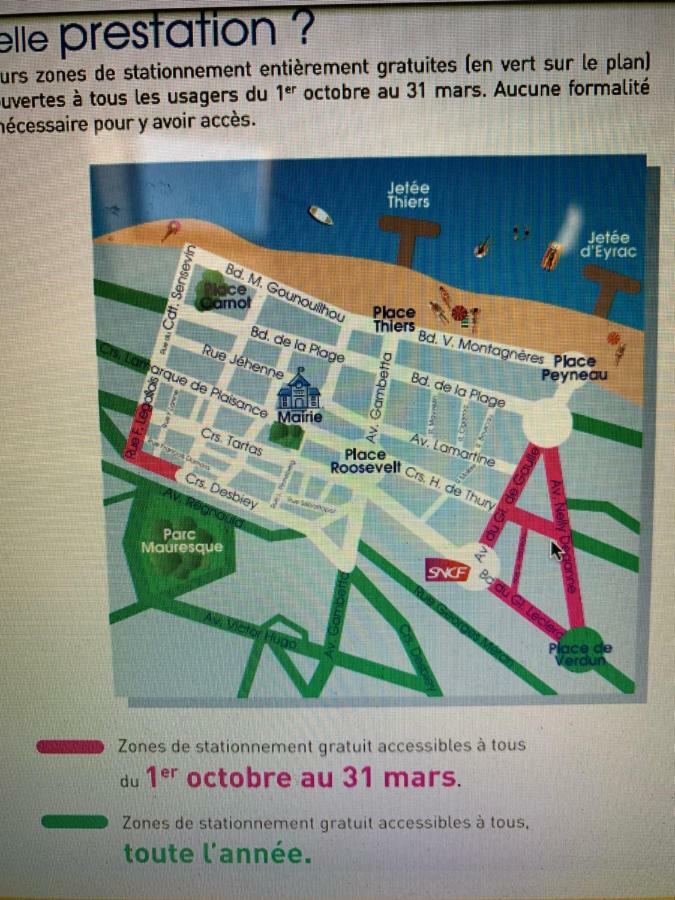 Le Central Plage - Commerce - Marche A 2 Pas Apartment Аркашон Екстериор снимка